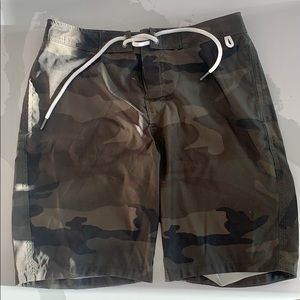 Green Camo swim shorts
